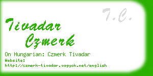 tivadar czmerk business card